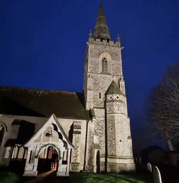 St Edmunds & Martyr at night